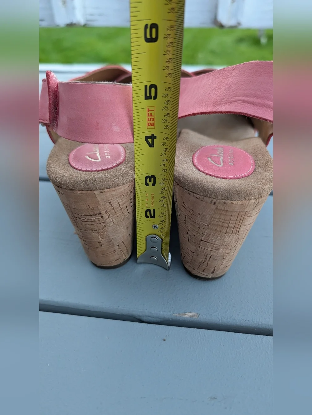 Clarks Women’s Pink Slingback SandaL Sz 8.5